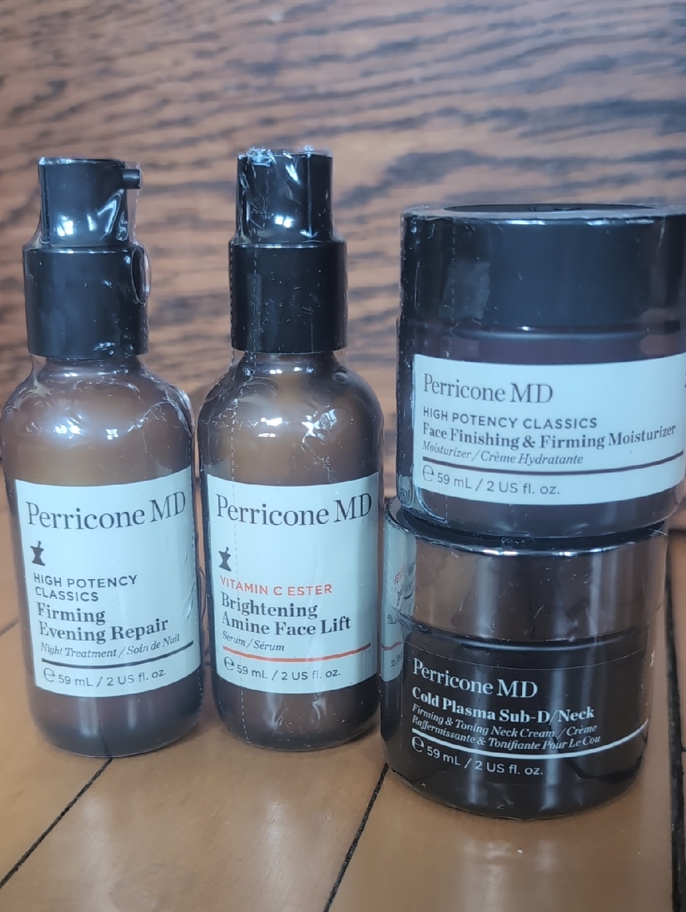 4 Piece Perricone MD Moisturizer Set - High Potency For Wrinkle & Neck Smoothing